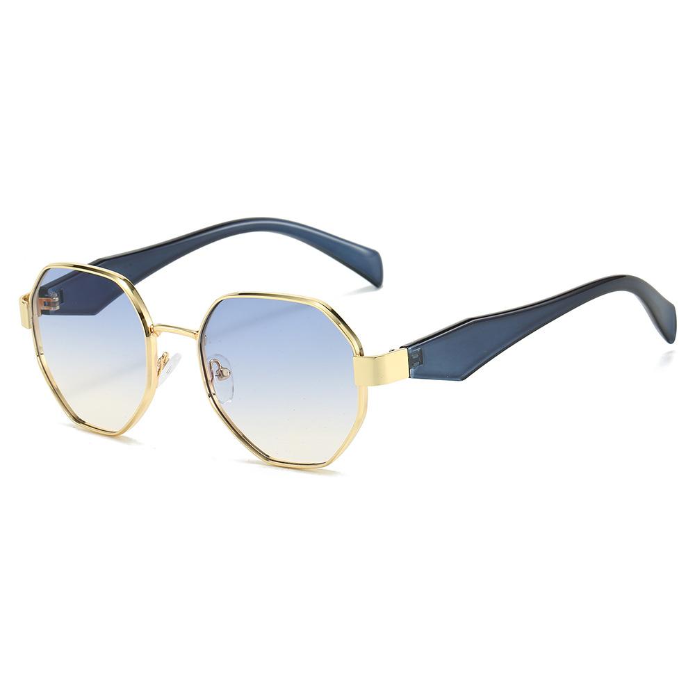 Trendy Polygon Metal Sunglasses For Women & Men New Fashion Glasses With Decorative Elements Stylish Shades For Every Occasion