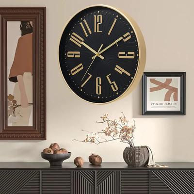 10 Zoll Einfache Stumme Wanduhr Tikt Nicht Runde Dreidimensionale Wanduhr für Arbeitszimmer Klassenzimmer Wohnzimmer Schule