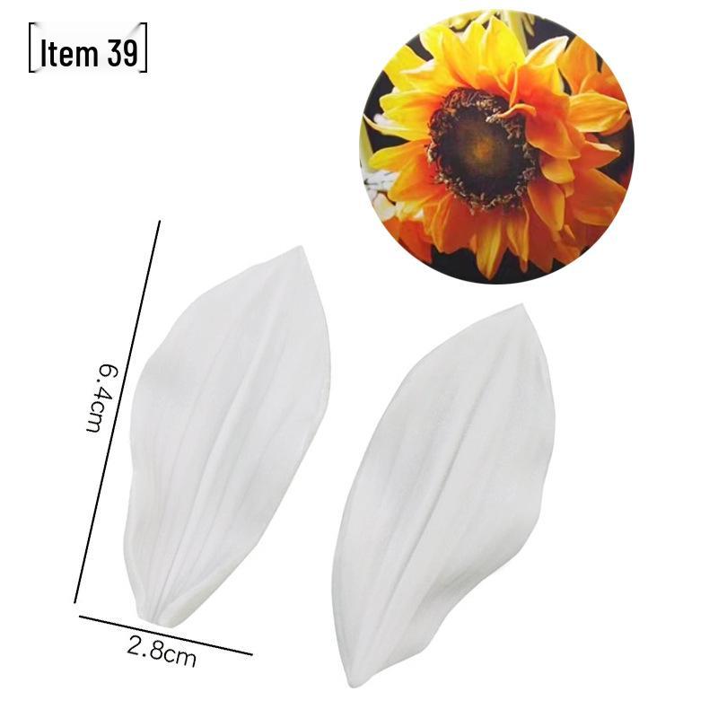 Blütenblatt Silikon Fondant Form Set - Lebensmittelqualität für Baum- und Blumenprägung.