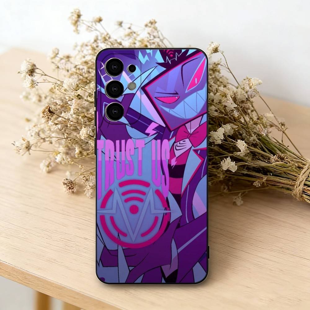 Hazbin H-Hotel V-Vox   Phone Case For Samsung S25,S24,S21,S22,S23,S30,Ultra,S20,Plus,Fe,Soft Silicone Black Cover