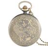 Aries Design Quartz Pocket Watch Bronze Zodiac Constellation Watch with Chain Men Women Gift