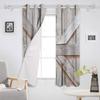 Bauernhof Landhaus Holz Garage Scheune Verdunkelungsvorhänge für Wohnzimmer Schlafzimmer Bedruckte Fensterdekoration Vorhänge Heimdekor