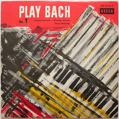 LP Record JACQUES LOUSSIER CHRISTIAN GARROS Play Bach No.1 BLK16167P Decca Germany Classical Used