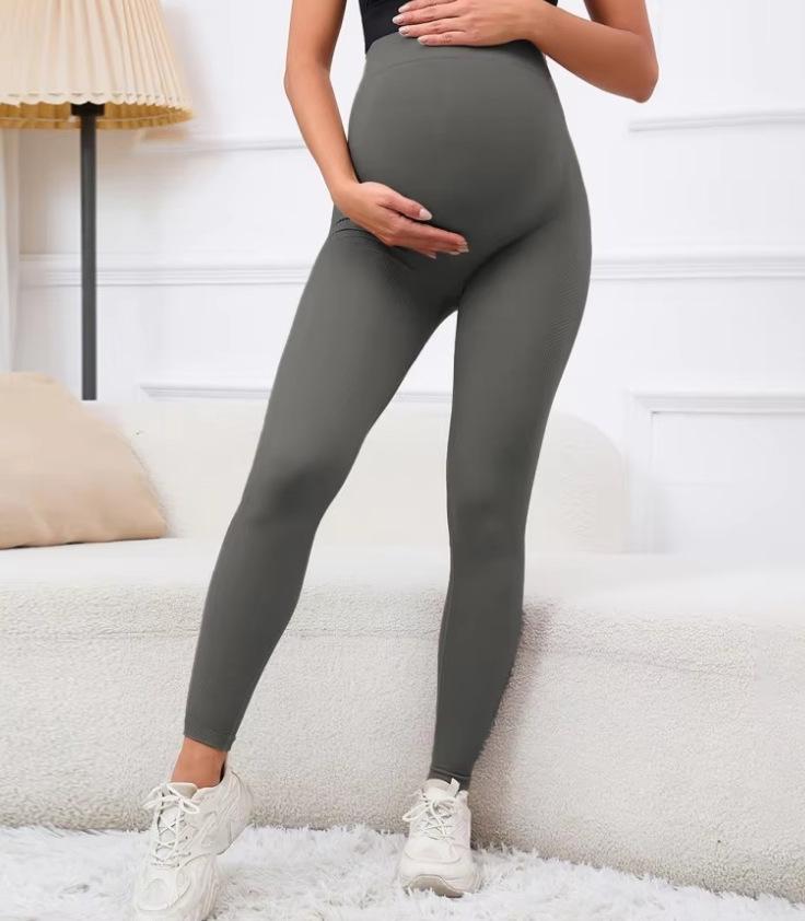 European & American Spring/Autumn High-Waisted Butt-Lift Tummy-Support Casual Maternity Pants