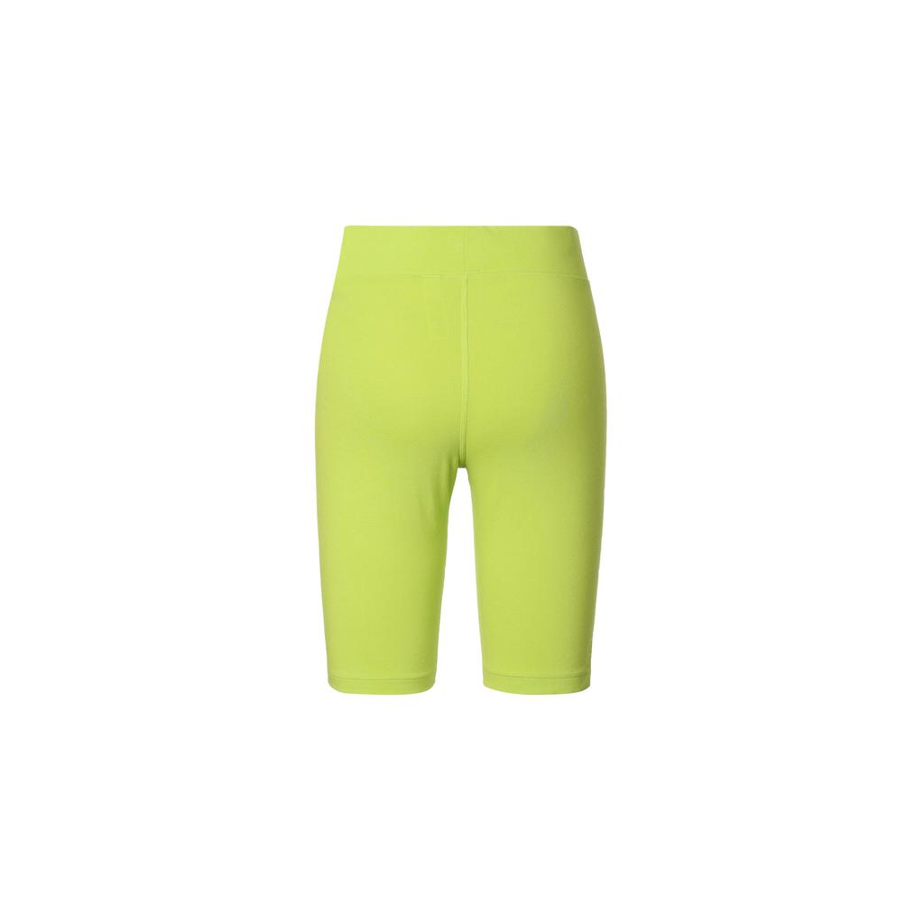 Nike Sportswear Essential Logo Print Solid Color Slim Fit Fitness Shorts Women shorts Yellow-Green CZ8527-321
