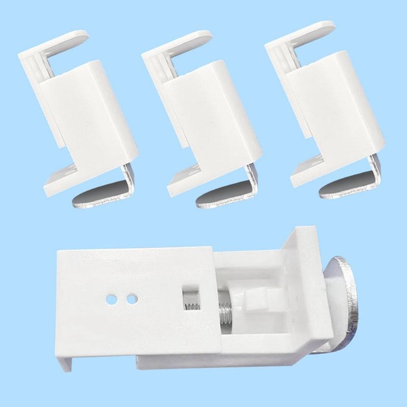 4 Pcs Pleated Blind Bracket Window Headrail Brackets Blinds Blinder For Curtain Hooks Rod Mounting Magnetic Force Holder Mini