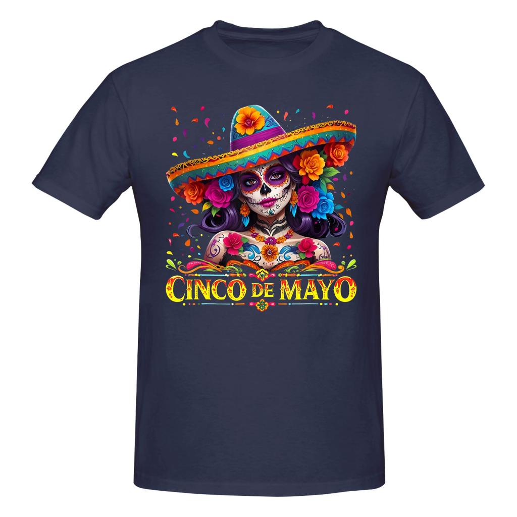 Piece La Catrina Funny Graphic Cotton TShirt Cinco De Mayo Tees Tops For Unisex