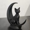 3D Printed Moon Cat Decoration Art Crafts Cat Statue Decorative Desktop Decoration  Table