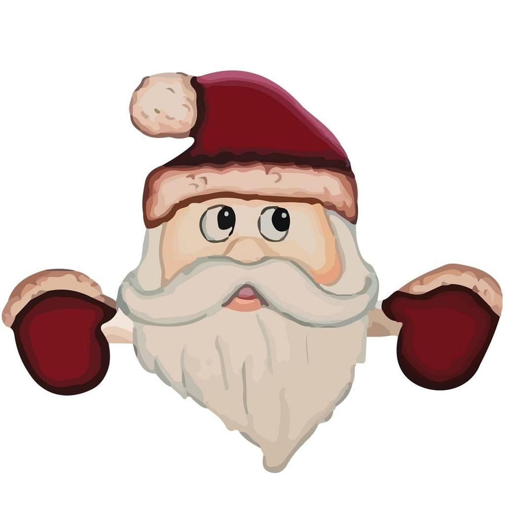 Christmas Decoration Fence Peeping Art Decoration Garden Decoration Courtyard Wall Sign