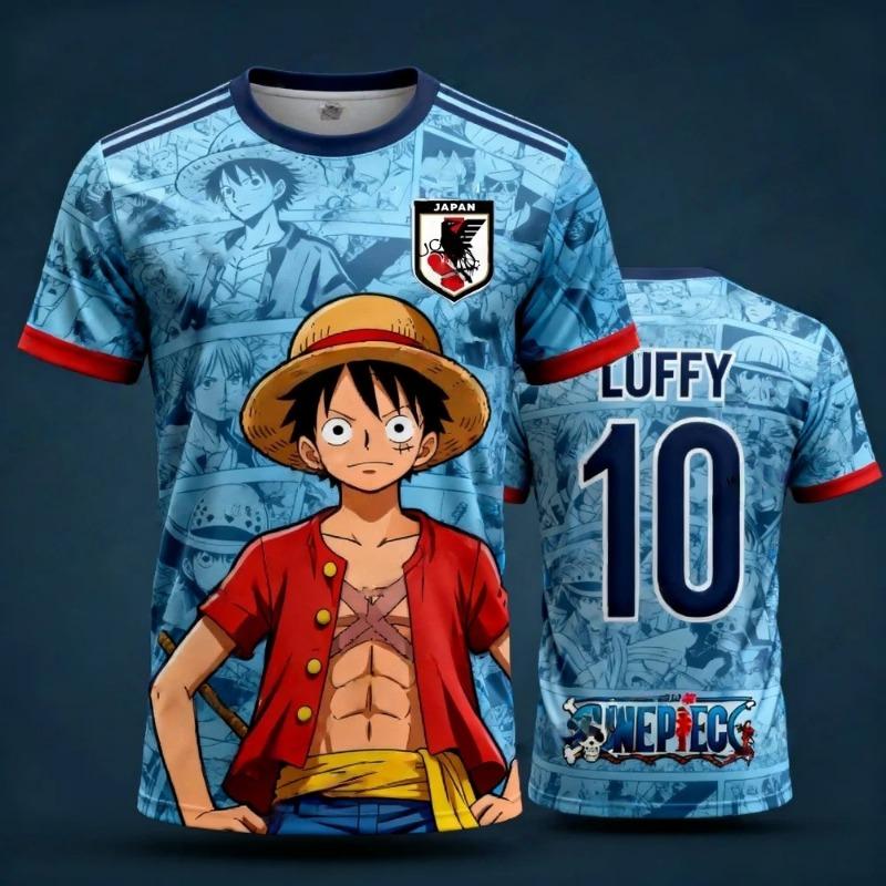 One Piece's Zoro Graphic T-shirt Japanese Anime Football Jerseys Sports Dry Quickly Men's T-Shirt Children's Clothing Tee Woman