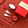 Ceramic Wedding Gift Bowl and Chopsticks Set