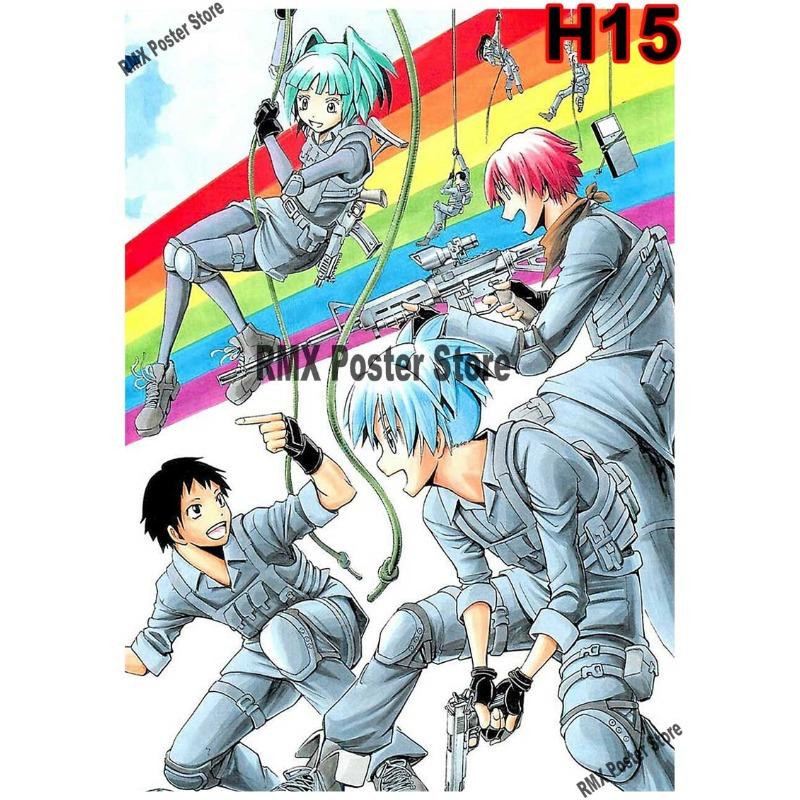 Classic Assassination Classroom Anime Poster White Coated Paper Art Printed Retro Posters Home Room Bar Decor Wall Stickers