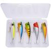 Wave-Popping Popper Lure Stainless Steel 6g 63cm Surface Freshwater Snakehead Black Fish Bass Artificial Hard Bait Hooks Set