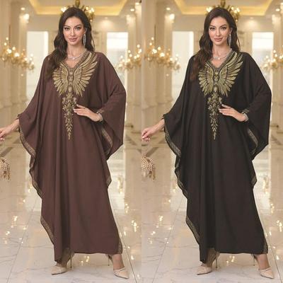Plus Size Embroidered Cotton Beach Dress with Cardigan Women Cover Up