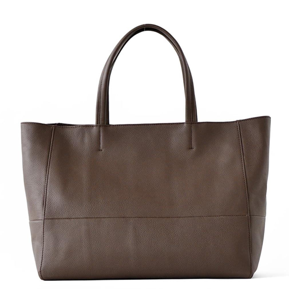 

VITAFELICE Оригінальна шкіряна сумка-тоут з коров ячої шкіри для чоловіків та жінок, oinb-n1706 (Вугільно-коричневий)