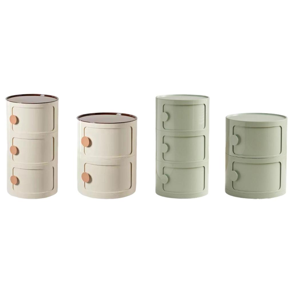 Accent Center Round NightStand Decor Furniture Storage Cabinet Bedside Table End for Farmhouse