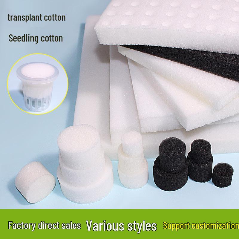 Hydroponic I-Shaped Polyurethane Sponge for Soilless Cotton Seedlings and Vegetables.