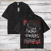 T-shirt Grafica Guts Berserk T-shirt con Stampa Manga T-shirt Oversize Lavata Vintage Abbigliamento Uomo Donna