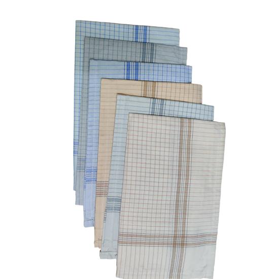 

@ Cotton Handkerchief Check Design Multicolour For Men Pack Of 6 A102 MJ-309-60%OFF