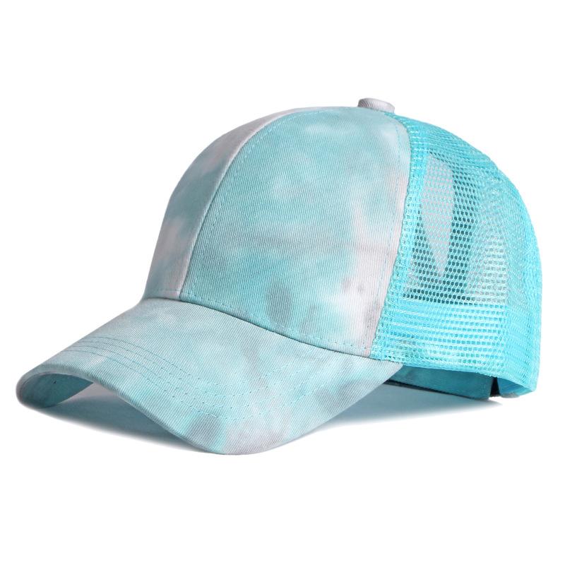 Cappellini da baseball in rete traspirante da uomo e da donna, con sfumatura, con coda di cavallo, per sport all'aria aperta, da spiaggia, con snapback