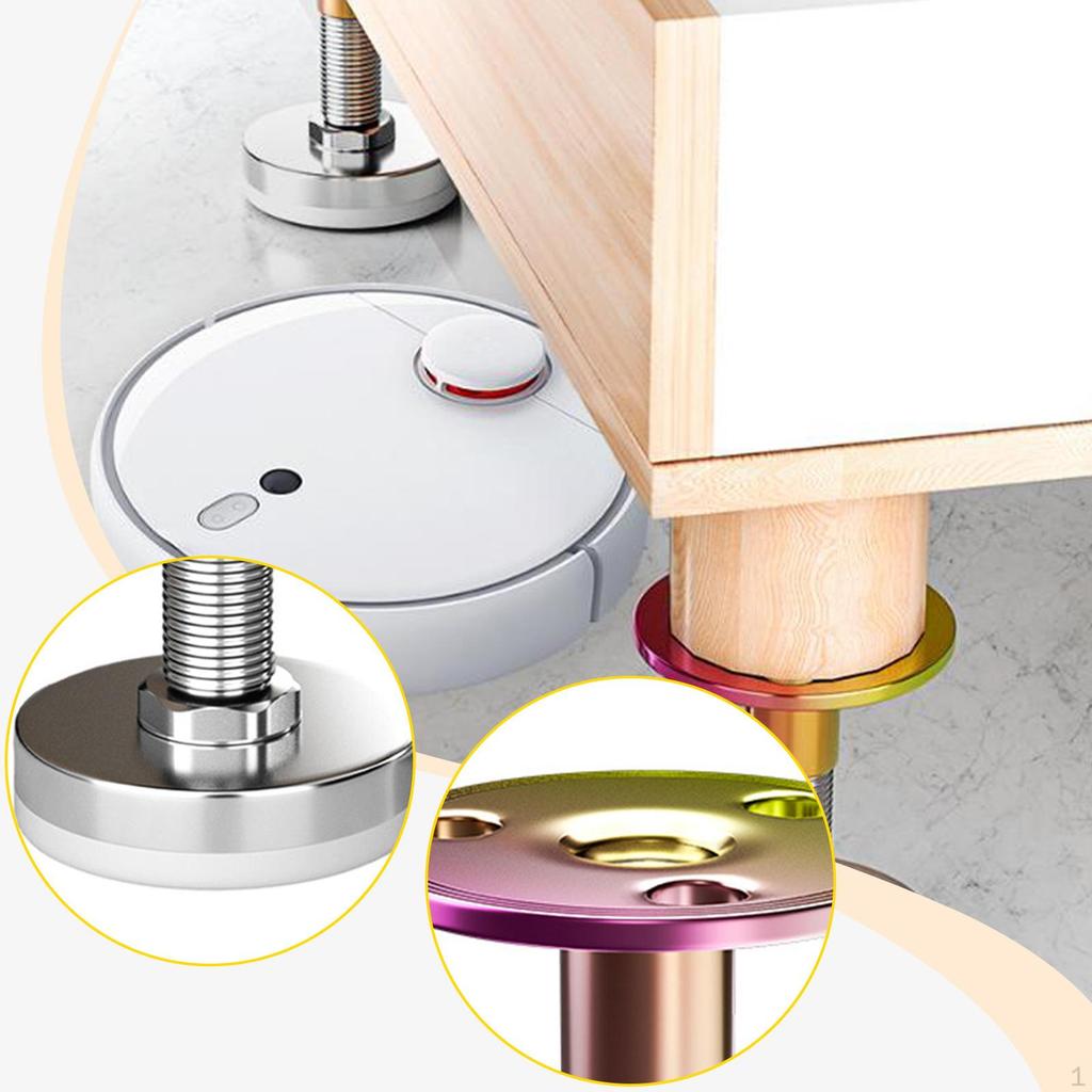 4 Pieces Threaded Bed Frame Headboard Stopper Accessory Stoppers Fixer Support Stabilizer Sofas Room