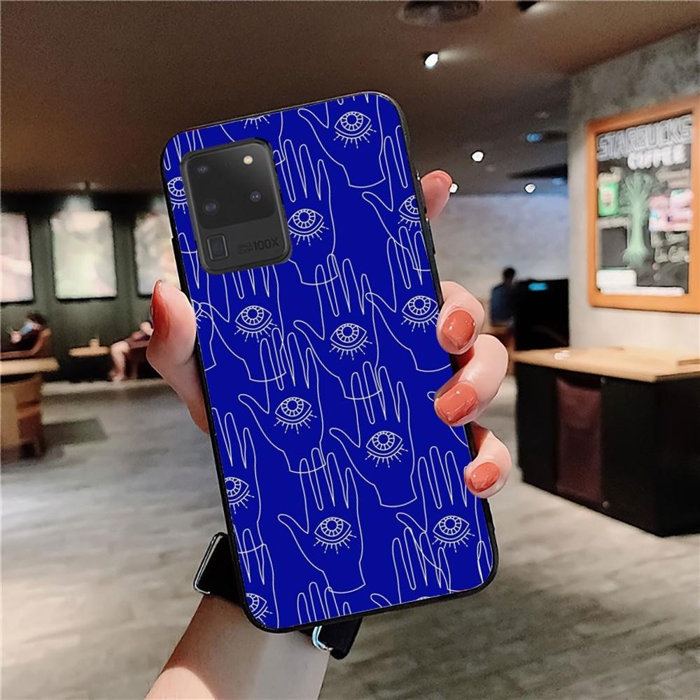 Funny Turkish Lucky Blue Evil Eye Phone Case For Samsung S 9 10 20 21 22 23 30 23plus lite Ultra FE S10lite Fundas