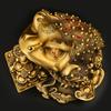 Pure Copper Golden Ornament Three-Legged Seven-Star Toad Home Office Desktop Decoration Store Opening Housewarming Gif
