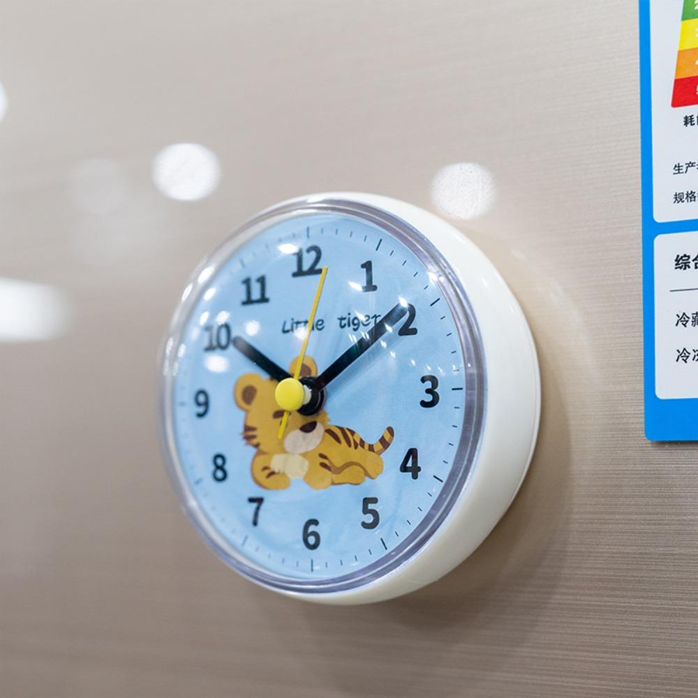 Mini Sucker Wall Clock Bathroom Anti-Fog Waterproof 7cm Kitchen Toilet Living Room Waterproof Small Quartz Table Sucker Clock