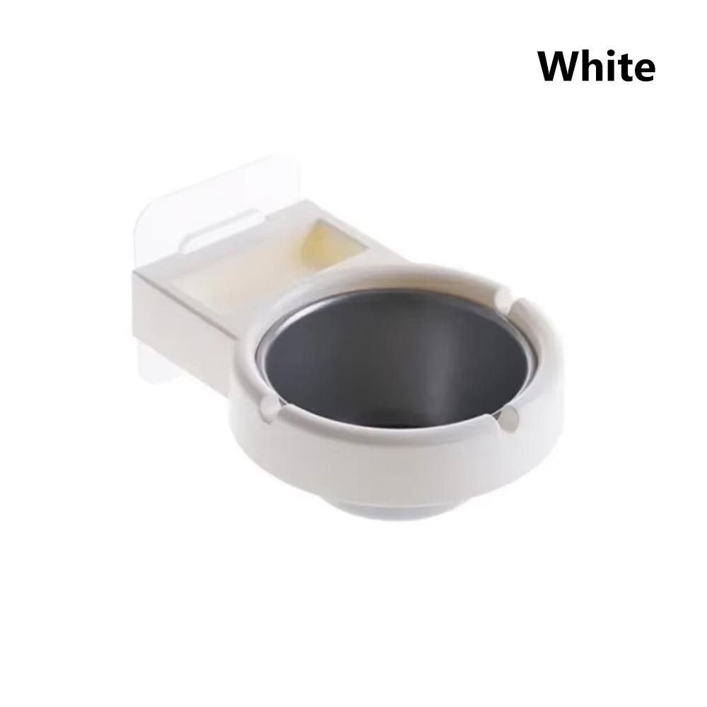 1Pcs Stainless Steel Wall-Mounted Ashtray Hanging Toilet Use Ash Storage Cup Split Design with Sticker Ash Rack Bathroom Toilet