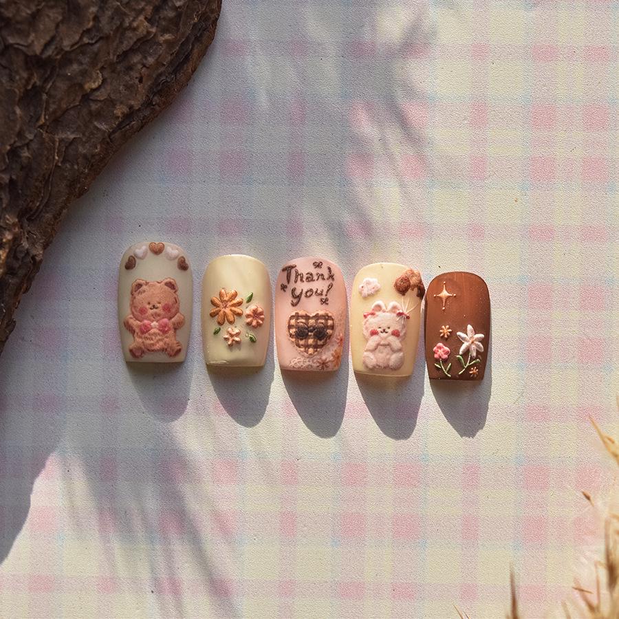 Autocolante Japoneze Embosate pentru Unghii Tomoni x Tata Pooh