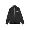 Skechers Solid Color Loose Fit Stand Collar Zip Sports Jacket Unisex Jackets Carbon-Black L423U095-0018