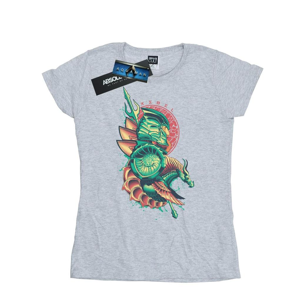 DC Comics Womens/Ladies Aquaman Xebel Crest Cotton T-Shirt