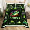 Frosch Bettbezug Set, Cartoon Frosch Bequemer Bettdeckenbezug Kissenbezug Bettwäscheset Kinder Schlafzimmer Dekoration Heimtextilien