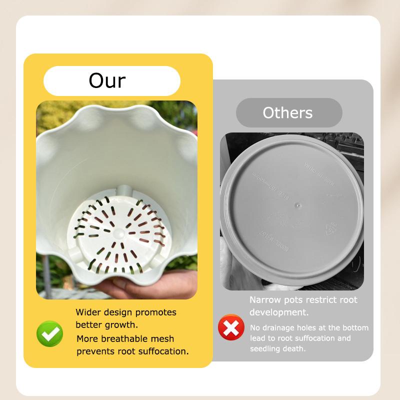 1PC Resin Not Easily Broken Elegant Flowers Durable Long-lasting Practical DIY Lotus Leaf Edge Flowerpot Living Room