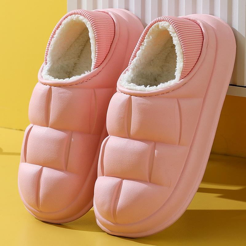 Winter new cotton slippers indoor home non-slip soft bottom home home home couple with the same style warm and comfortable pedal 36-37 1785₽