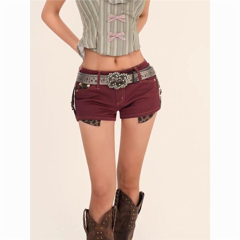 Millennium Women's Y2K Abby Style Low-Waist Stretchy Denim Ultra-Shorts