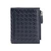Women's Genuine Leather Hand-Woven Lambskin Wallet - Short, Large Capacity Coin Purse & Card Holder