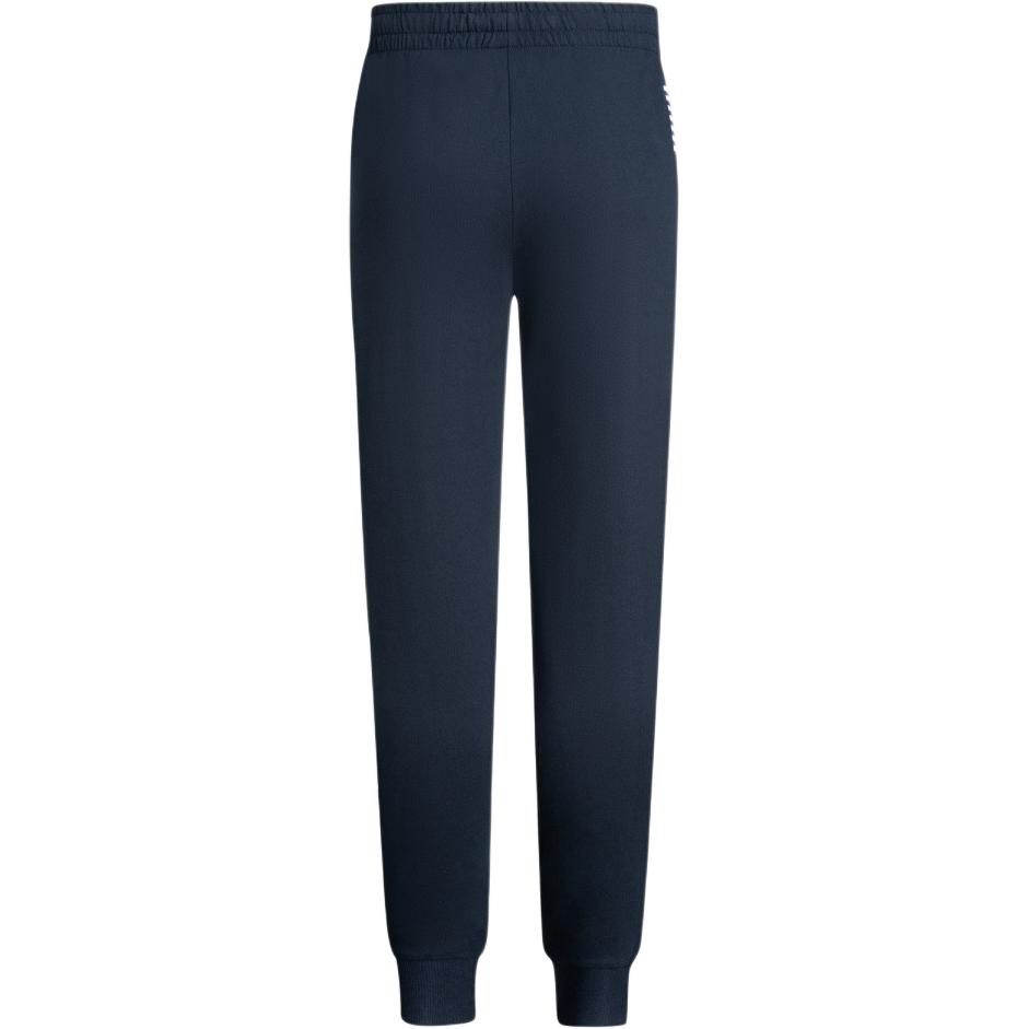 Emporio Armani EA7 FW24 Solid Color Drawstring Letter Pattern Jogger Knit Pants Men bottoms Dark-Blue 8NPP66-PJVRZ-1562