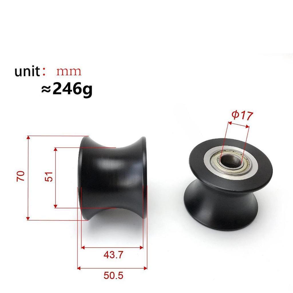 Ruota a Rullo Ellittica Attrezzatura Fitness Leggera 7cmx5.15cm Macchina per Cavi