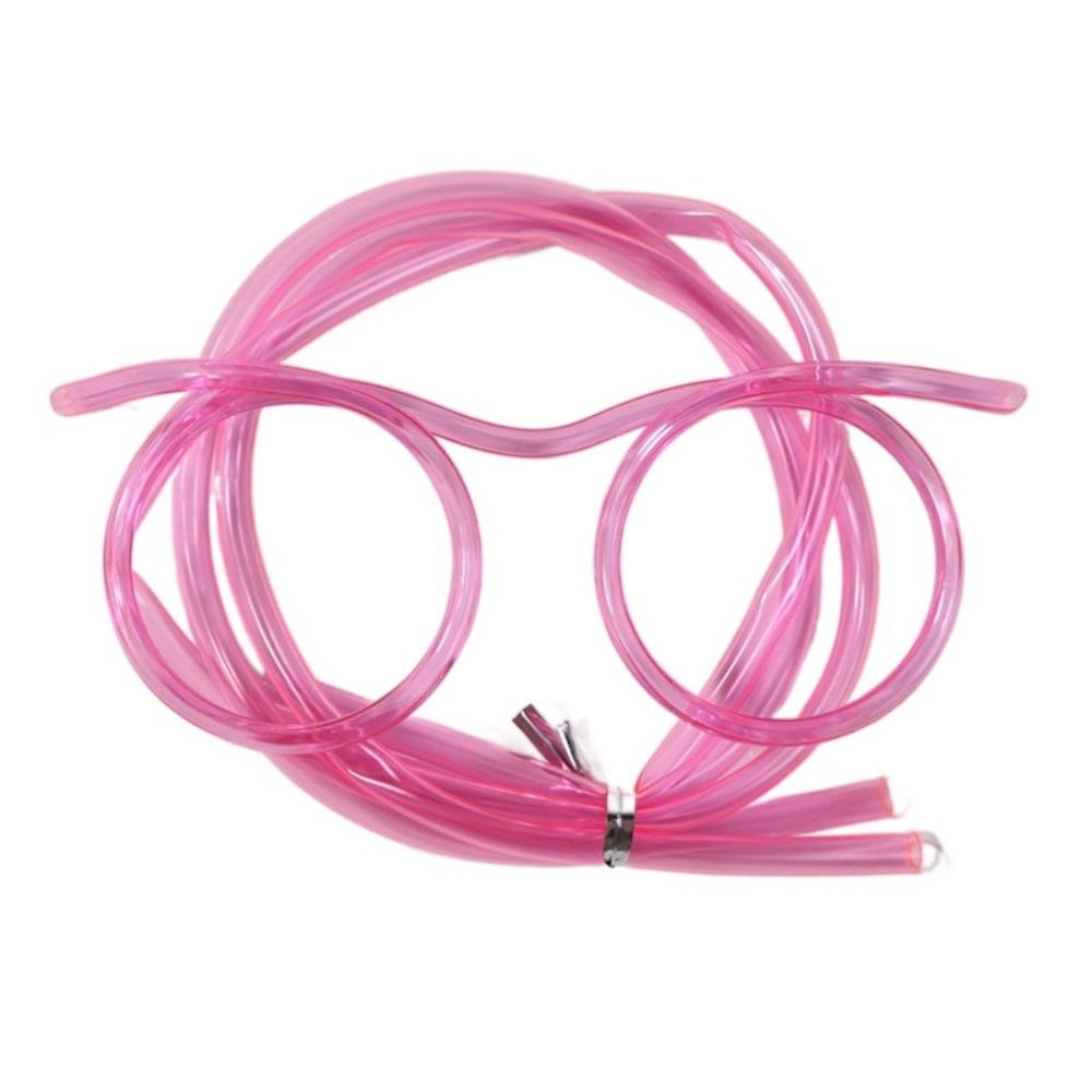 Reusable Straw Drinking Eyeglasses PVC Creativity Toy Novely Loop Straws  Party