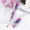 Diamond nail art full diamond double-ended light therapy pen light therapy pen ultra-thin brush mark sucking cat eye nail polish special tool