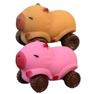 Capybara Car Decompress Cute Funny Toy Capybara Kneadle Stretch-relief Toy Creative Cartoon Soft Mochi Stress Relief Doll Gift
