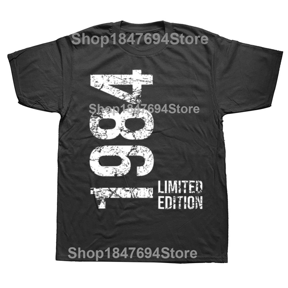 Funny 1984 Limited Edition 42 Years Old 100 Cotton Tshirt Men Womens Fashion Casual Tshirt Loose Oversized Streetwear T Shirt