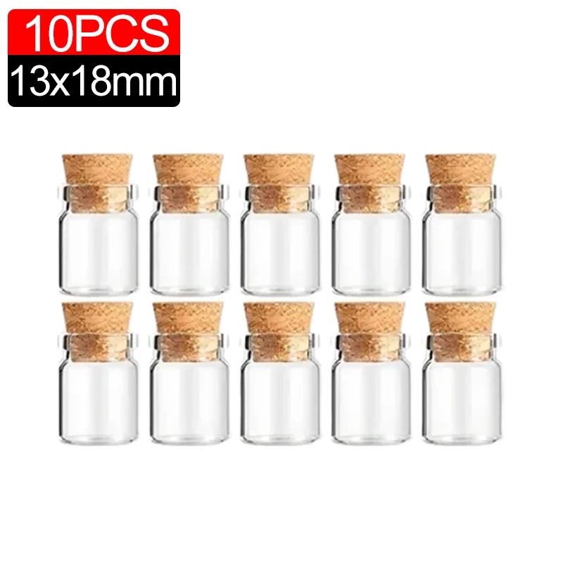 

10/100 шт. Мини-прозрачные стеклянные бутылки с пробковой пробкой, бутылки с надписями для свадеб, дней рождения, вечеринок, украшений, банок «сделай сам», флаконов, подарков