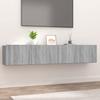 VidaXL Meubles TV 2 pcs Sonoma gris 80x30x30 cm Bois d'ingénierie 820464