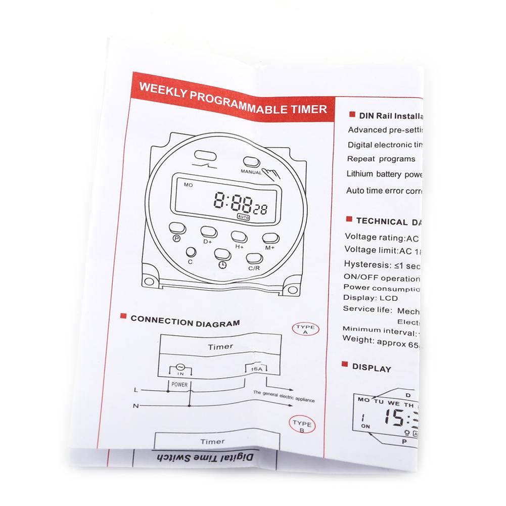 Microcomputer LCD Digital Programmable Electronic Relay   Timer (24 C/ )