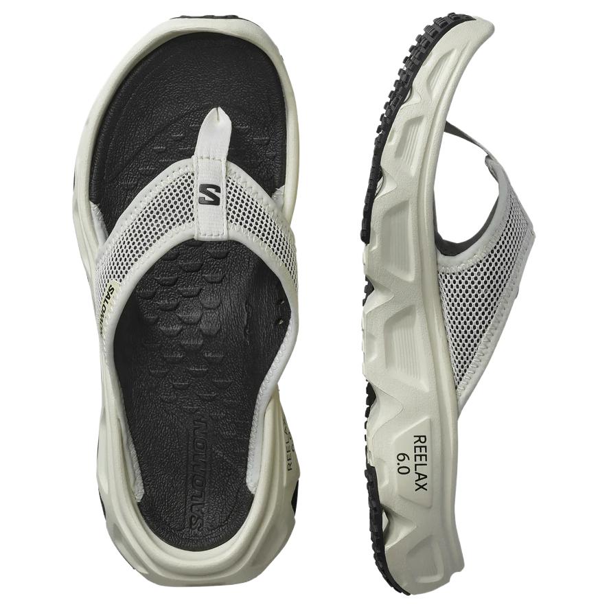 Salomon Reelax Break 6.0 Comfortable Versatile Anti-Wear Flip Flops Women Footwear White 477498