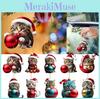 Creative Christmas Cat Hanging Ornament Acrylic Car Decoration For Holiday Cheer
