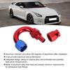 AN10 Aluminum Alloy Red Blue Oil Line End Fitting Adapter for PTFE Fuel Hose 180 Degrees