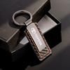 ANG2   New Carbon Fiber Leather Car Keychain Key Ring Gift For Toyota Gazoo Racing Corolla Yaris TRD Auris Rav4 Prius Prado Accessories